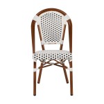 Καρέκλα Κήπου ArteLibre MUTARAZI Λευκό Μαύρο Αλουμίνιο Rattan 50x57x85cm c491839