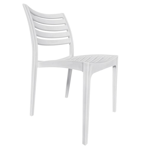 Καρέκλα Κήπου BORA-BORA Λευκό PP 57x46x83cm c491855