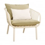 ASTRID Set Σαλόνι Κήπου 5τεμ PP Μέταλλο Cream Μαξιλάρια Sandy Green c491868