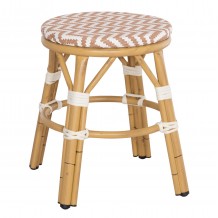 ΣΚΑΜΠΟ ΑΛΟΥΜΙΝΙΟΥ CHINO HM6285 04 BAMBOO LOOK TEXTILENE ΛΕΥΚΟ ΚΑΦΕ Φ36x46Υεκ c491949