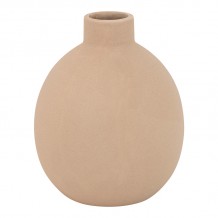Βάζο Rozerie pakoworld κεραμικό σε μπεζ απόχρωση Φ14 5x18εκ c492127