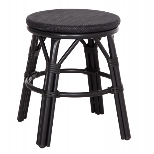 ΣΚΑΜΠΟ ΑΛΟΥΜΙΝΙΟΥ CHINO HM6285 02 BAMBOO LOOK TEXTILENE ΣΕ ΜΑΥΡΟ Φ36x46Υεκ c492140
