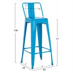 ΣΚΑΜΠΟ BAR-PRO ME ΠΛΑΤΗ ΜΕΤΑΛΛΙΚΟ MELITA HM8643 48 ΜΠΛΕ 42x42x100Υεκ c492152