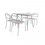ITALIAN ΤΡΑΠΕΖΑΡΙΑ SET 4 1 ΦΥΣΙΚΟ ΑΝΟΙΧΤΟ 120x75x75 c492199
