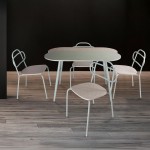 ITALIAN ΤΡΑΠΕΖΑΡΙΑ SET 4 1 ΦΥΣΙΚΟ ΑΝΟΙΧΤΟ 120x75x75 c492199