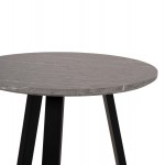 ΣΕΤ 2ΤΜΧ ΤΡΑΠΕΖΙΑ ΣΑΛΟΝΙΟΥ ROCKET HM21090 01 MDF ΓΚΡΙ ΜΑΡΜΑΡΟ Φ80εκ Φ45εκ c492367