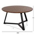 ΣΕΤ 2ΤΜΧ ΤΡΑΠΕΖΙΑ ΣΑΛΟΝΙΟΥ ROCKET HM21090 02 MDF ΣΕ ΚΑΡΥΔΙ ΧΡΩΜΑ Φ80εκ Φ45εκ c492368