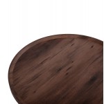 ΣΕΤ 2ΤΜΧ ΤΡΑΠΕΖΙΑ ΣΑΛΟΝΙΟΥ MARGON HM21084 MDF ΣΚΟΥΡΟ ΚΑΦΕ Φ80εκ Φ45εκ c492369