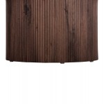 ΣΕΤ 2ΤΜΧ ΤΡΑΠΕΖΙΑ ΣΑΛΟΝΙΟΥ MARGON HM21084 MDF ΣΚΟΥΡΟ ΚΑΦΕ Φ80εκ Φ45εκ c492369