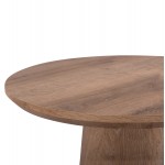 ΣΕΤ 2ΤΜΧ ΤΡΑΠΕΖΙΑ ΣΑΛΟΝΙΟΥ KARAN HM21085 MDF ΦΥΣΙΚΟ ΞΥΛΟΥ Φ80εκ Φ45εκ c492370