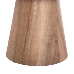 ΣΕΤ 2ΤΜΧ ΤΡΑΠΕΖΙΑ ΣΑΛΟΝΙΟΥ KARAN HM21085 MDF ΦΥΣΙΚΟ ΞΥΛΟΥ Φ80εκ Φ45εκ c492370