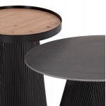 ΣΕΤ 2ΤΜΧ ΤΡΑΠΕΖΙΑ ΣΑΛΟΝΙΟΥ DUNCAN HM21081 MDF ΚΑΙ ΚΕΡΑΜΙΚΟ TOP Φ80εκ Φ45εκ c492372