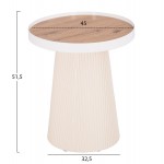 ΣΕΤ 2ΤΜΧ ΤΡΑΠΕΖΙΑ ΣΑΛΟΝΙΟΥ DUNCAN HM21082 MDF ΚΡΕΜ ΚΑΙ ΚΕΡΑΜΙΚΟ TOP Φ80εκ Φ45εκ c492373