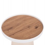 ΣΕΤ 2ΤΜΧ ΤΡΑΠΕΖΙΑ ΣΑΛΟΝΙΟΥ DUNCAN HM21082 MDF ΚΡΕΜ ΚΑΙ ΚΕΡΑΜΙΚΟ TOP Φ80εκ Φ45εκ c492373