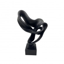 ALIK DECO POLYRESIN ΜΑΥΡΟ 35x12xH45 5cm c492380