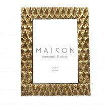 DENEB ΚΟΡΝΙΖΑ POLYRESIN ΓΥΑΛΙ ΧΡΥΣΟ 17 7x1 5xH22 7cm c492407