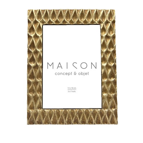 DENEB ΚΟΡΝΙΖΑ POLYRESIN ΓΥΑΛΙ ΧΡΥΣΟ 17 7x1 5xH22 7cm c492407