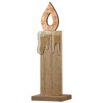 Stand Relief Κερί Otonal Mdf Ecru Orange PU 16 7x5x20 5cm c492477