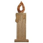 Stand Relief Κερί Otonal Mdf Ecru Orange PU 16 7x5x20 5cm c492477