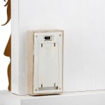 Stand Relief Led Rectangular Sternenmadchen Αστέρι Pattern Mdf Λευκό PU 4 14x8x34 5cm c492519