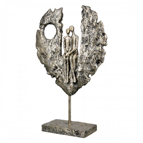 Γλυπτό Καρδιά Paar Im Herz Couple Motif Πολυρεζίνη Χρυσό PU 21x8x34cm c492523