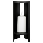 Διακοσμητικό Led Shelter Μέταλλο Sinthetical Μαύρο PU H 36 cm D 15 cm c492588