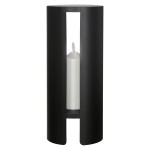Διακοσμητικό Led Shelter Μέταλλο Sinthetical Μαύρο PU H 36 cm D 15 cm c492588