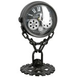  Ρολόι Chain Gear Motif Glassware Metal Black 18X17X33Cm 18X17X33Cm c492601