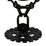  Ρολόι Chain Gear Motif Glassware Metal Black 18X17X33Cm 18X17X33Cm c492601