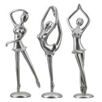 Φιγούρα Ballerina Adeline Πολυρεζίνη Ασημένιο PU Pcs Assorted 10x9 5x29 5cm c492662
