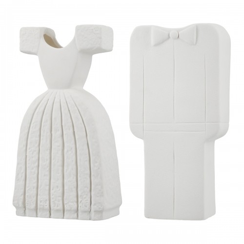 Βάζο Bridal Couple Κεραμικό Λευκό PU Pcs Assorted 12X6x25cm c492665