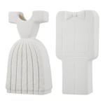Βάζο Bridal Couple Κεραμικό Λευκό PU Pcs Assorted 12X6x25cm c492665