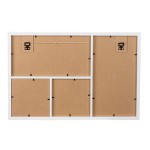 Photo Θήκη Rectangular Imago Acrilic Mdf Ecru Λευκό PU 48x3x32cm c492668