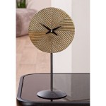 Floor Table Ρολόι Rapa Αλουμίνιο Μπρούντζινο PU L 95 cm H 30 cm D 155 cm c492670