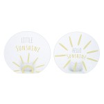 Ρεσώ Θήκη Sunshine Γυάλινο Γκρι Λευκό Yellow PU 12 Pcs Assorted L 5 cmh 95 cm D 10 cm c492677