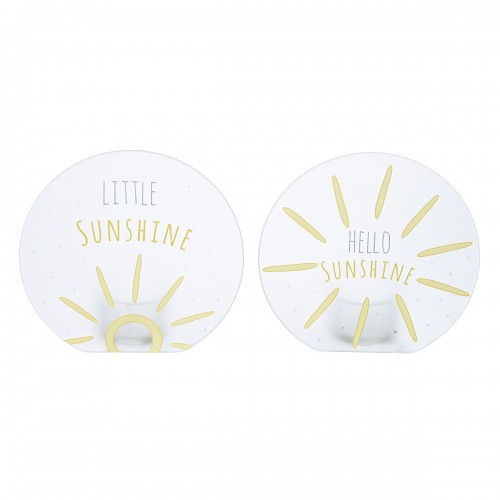 Ρεσώ Θήκη Sunshine Γυάλινο Γκρι Λευκό Yellow PU 12 Pcs Assorted L 5 cmh 95 cm D 10 cm c492677