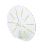 Ρεσώ Θήκη Sunshine Γυάλινο Γκρι Λευκό Yellow PU 12 Pcs Assorted L 5 cmh 95 cm D 10 cm c492677