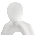  Σετ 2 τεμαχίων Φιγούρα Person Think Κεραμικό Λευκό 175X75X20Cm 175X75X20Cm c492692