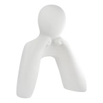  Σετ 2 τεμαχίων Φιγούρα Person Think Κεραμικό Λευκό 175X75X20Cm 175X75X20Cm c492692
