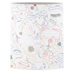 Διακοσμητικό Light Led Ellipse Modern Art Χαρτί Λευκό PU 13x6x16cm c492697