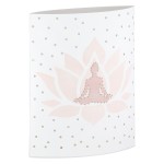 Διακοσμητικό Light Led Ellipse Namaste Yoga Χαρτί Λευκό PU Pcs Assorted 13x6x16cm c492698