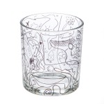 Φανάρι Καταιγίδας Modern Art Γυάλινο Μαύρο Clear PU 18 H cm D 7 cm c492710