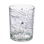 Φανάρι Καταιγίδας Modern Art Γυάλινο Μαύρο Clear PU H 125 cm D 10 cm c492711