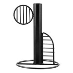  Κηροπήγιο Black White Metal Black White 4 τμχ Ποικιλία D115X16Cm D115X16Cm c492720