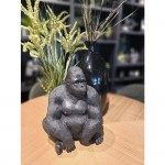 GORILLA BERINGEI ΔΙΑΚΟΣΜΗΤΙΚΟ ΓΟΡΙΛΑΣ 33x23x39 POLYRESIN ΜΑΥΡΟ ΜΑΤ c492787