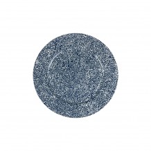 Πιάτο ρηχό Μελαμίνης φ24 2cm 394gr Μπλε Morleos - Σετ 6 c492805