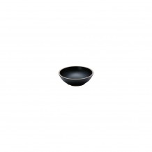 Μπωλάκι Μελαμίνης φ7xY2 2cm Μαύρο ματ με μπεζ rim Morleos - Σετ 12 c492817