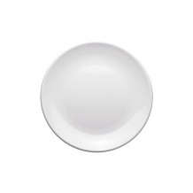 Πιάτο ρηχό Μελαμίνης φ25 3cm Λευκό Morleos - Σετ 6 c492824