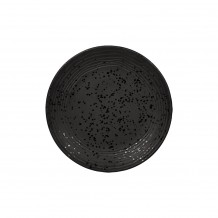 Πιάτο Μελαμίνης φ25 4cm μαύρο Morleos - Σετ 6 c492851