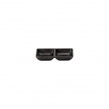 Μπωλ Μελαμίνης διπλό 14 9x7 3xY2 8cm μαύρο ματ Morleos - Σετ 12 c492857